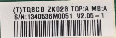 MAIN PARA TV INSIGNIA / NUMERO DE PARTE TQ8CBZK028 / 715G3239-1-1 / 1240536M0051 / A9525010732 / MODELO NS-L22Q-10A - Imagen 2